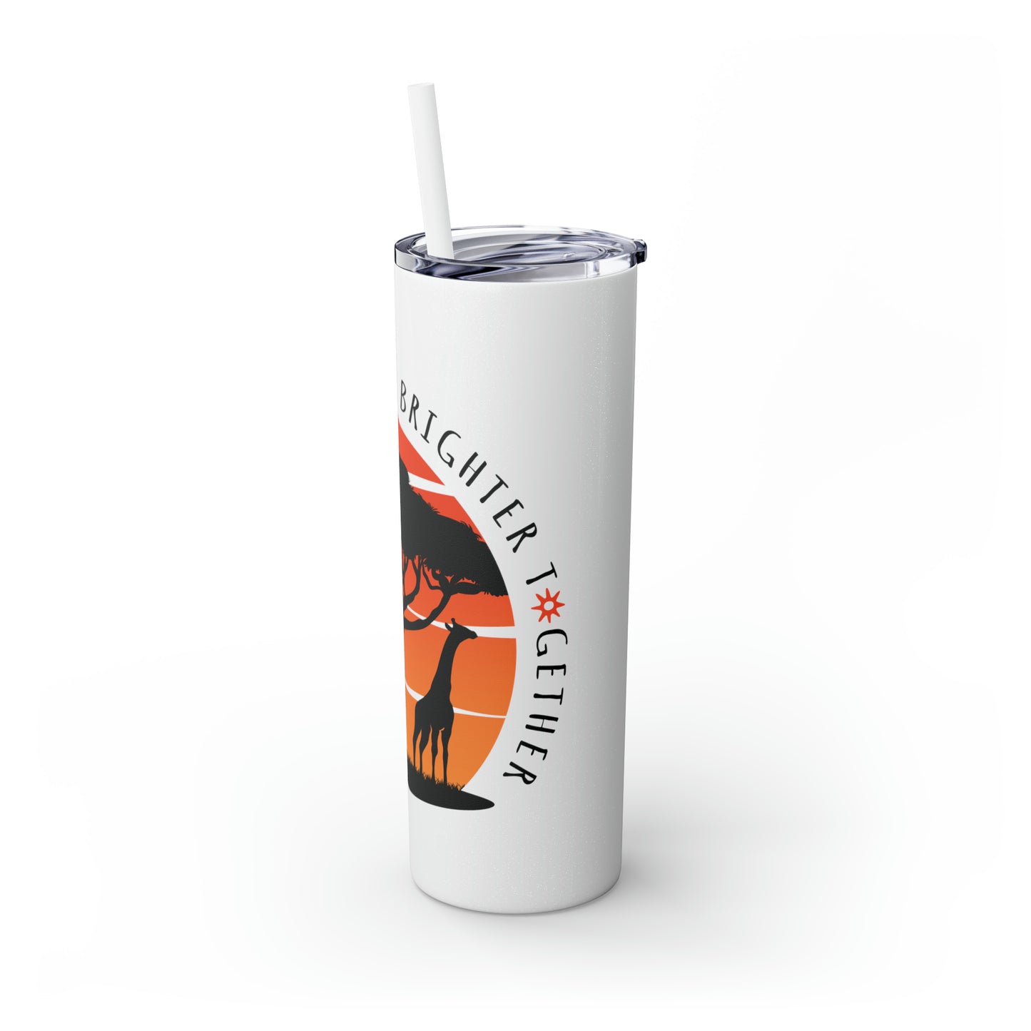 Skinny Tumbler with Straw, 20oz