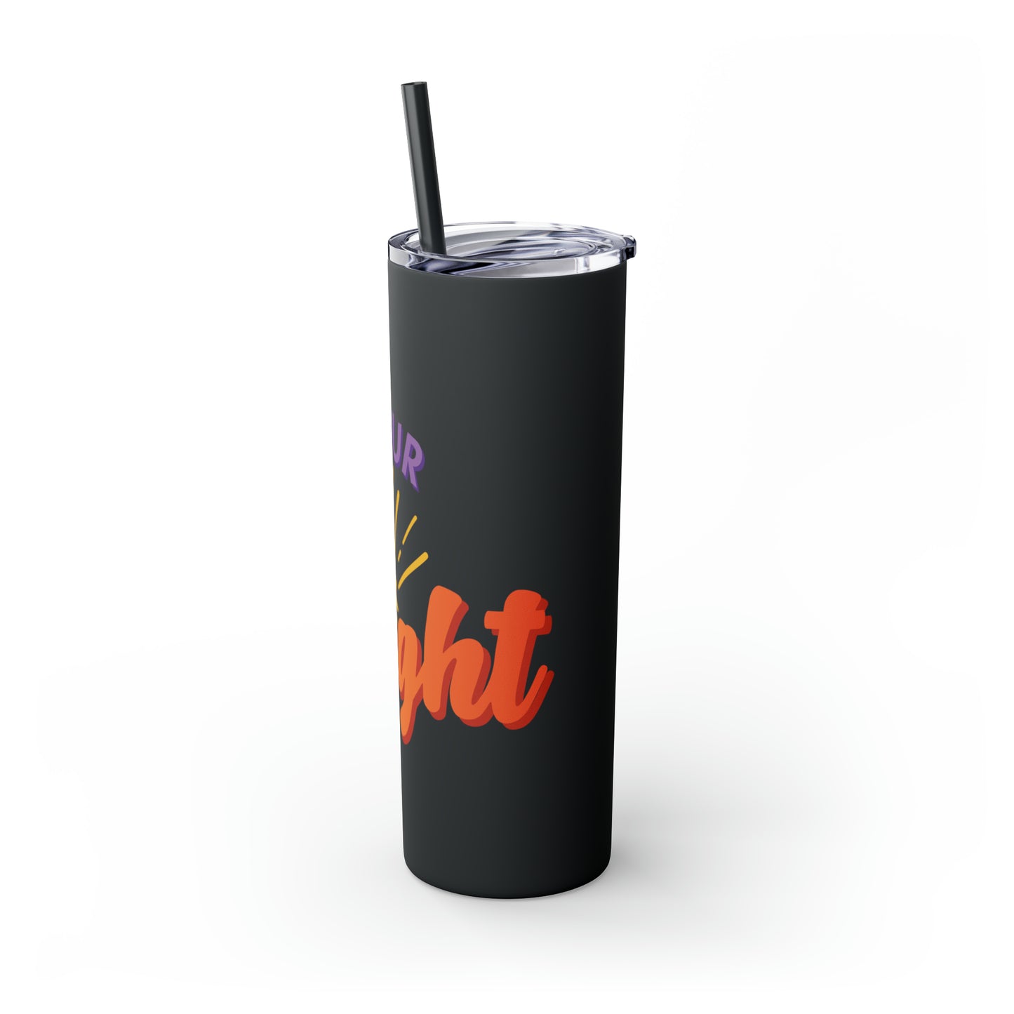 Skinny Tumbler with Straw, 20oz