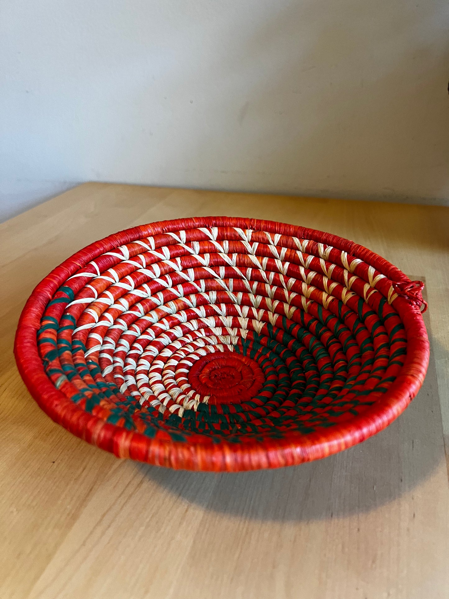 Orange and Green Woven Basket